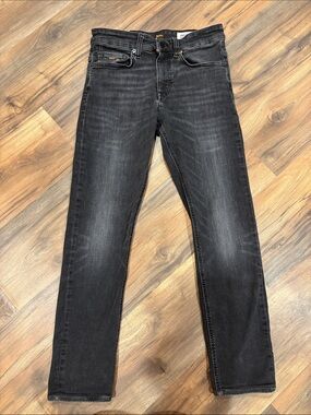 Vintage Hugo Boss Men's Black Slim Fit Jeans